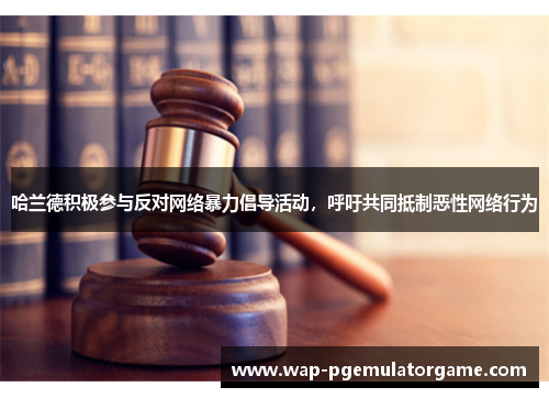 哈兰德积极参与反对网络暴力倡导活动，呼吁共同抵制恶性网络行为