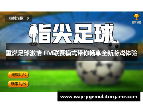 重燃足球激情 FM联赛模式带你畅享全新游戏体验