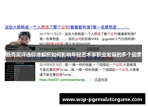 新秀奖评选标准解析如何影响年轻艺术家职业发展的多个因素